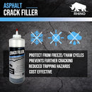 Asphalt Crack Filler - Dry Granular, Durable Seal for Driveways and Pavement Repair- Asphalt Black