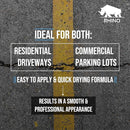 Asphalt Crack Filler - Dry Granular, Durable Seal for Driveways and Pavement Repair- Asphalt Black