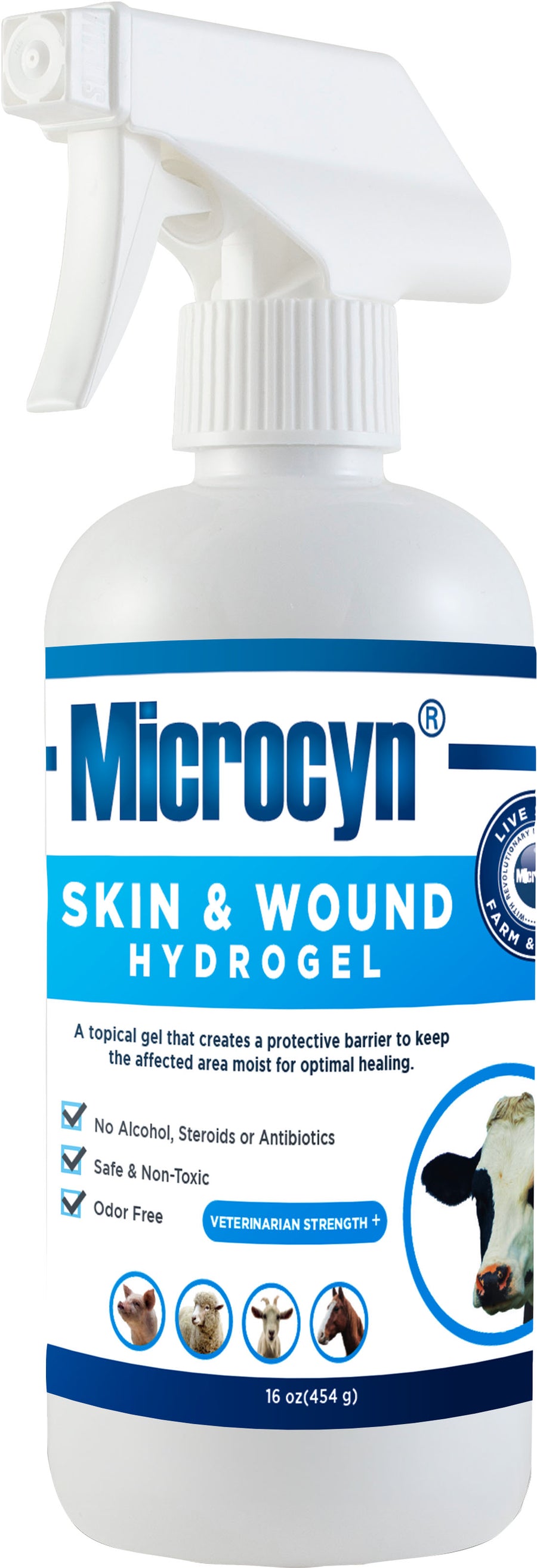 Microcyn Skin and Wound Hydrogel, 16 oz - Sprays/Daubers
