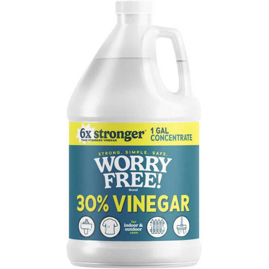 Worry Free 30% Vinegar for Indoor/Outdoor Use, 1 gal - Weed Control