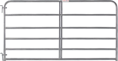 Tarter 6-bar Economy Galvanized Tube Gate, 8 ft - Gates/Panels/Stall