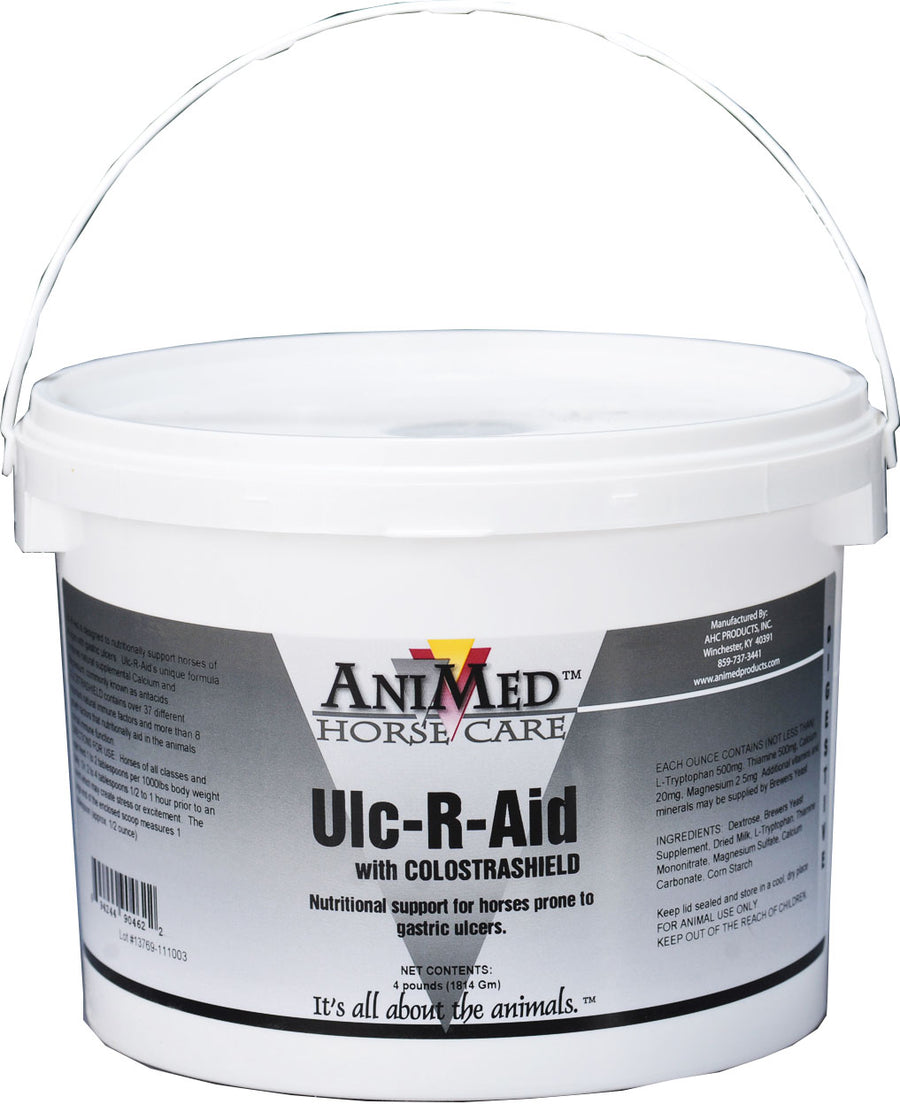 Animed Ulc-R-Aid W/Colostrashield for Horses, 4 lb - Digestion Ulcer