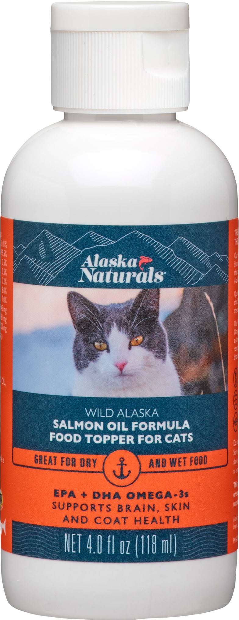 Alaska Naturals Salmon Oil Formula for Cats, Salmon, 4 oz - Supplements