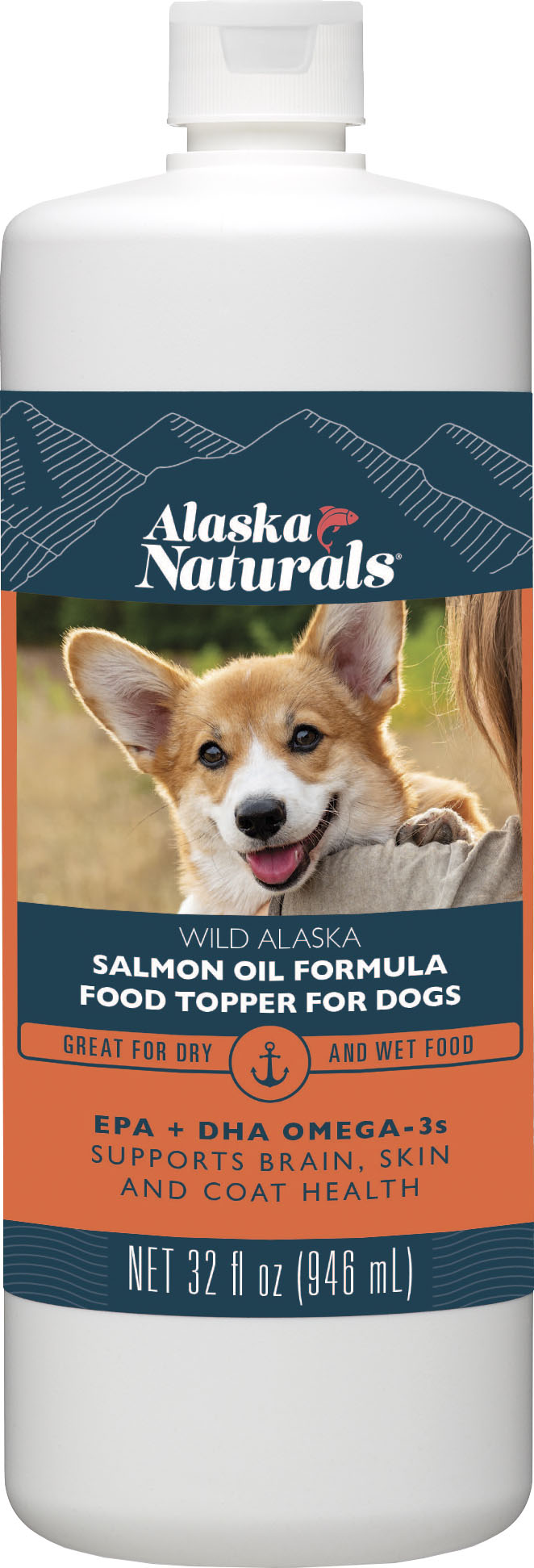 Alaska Naturals Salmon Oil Formula for Dogs, Salmon, 32 oz - Supplements