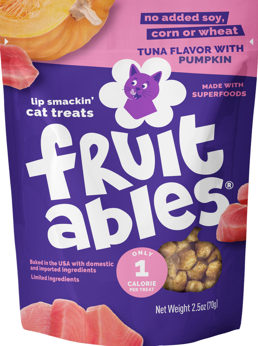 Fruitables Cat Treats, Tuna/Pumpkin, 2.5 oz - Edibles