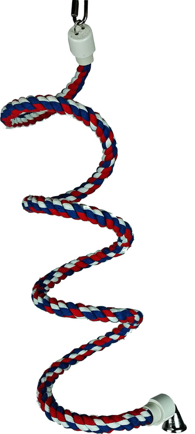 A&e Happy Beaks Cotton Rope Boing W/Bell Bird Toy, .5x52 in - General