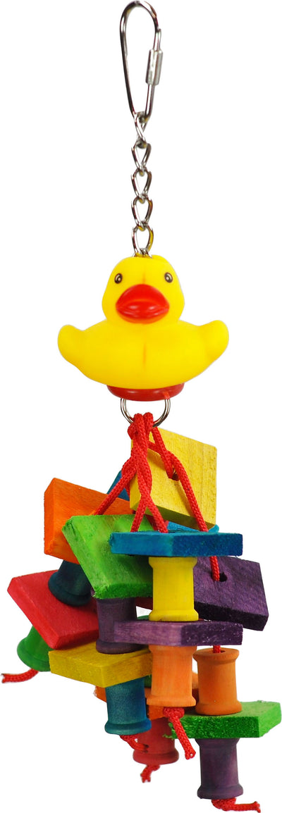 A&e Happy Beaks Rubber Duck Monster Bird Toy, 2x9.5 in - General