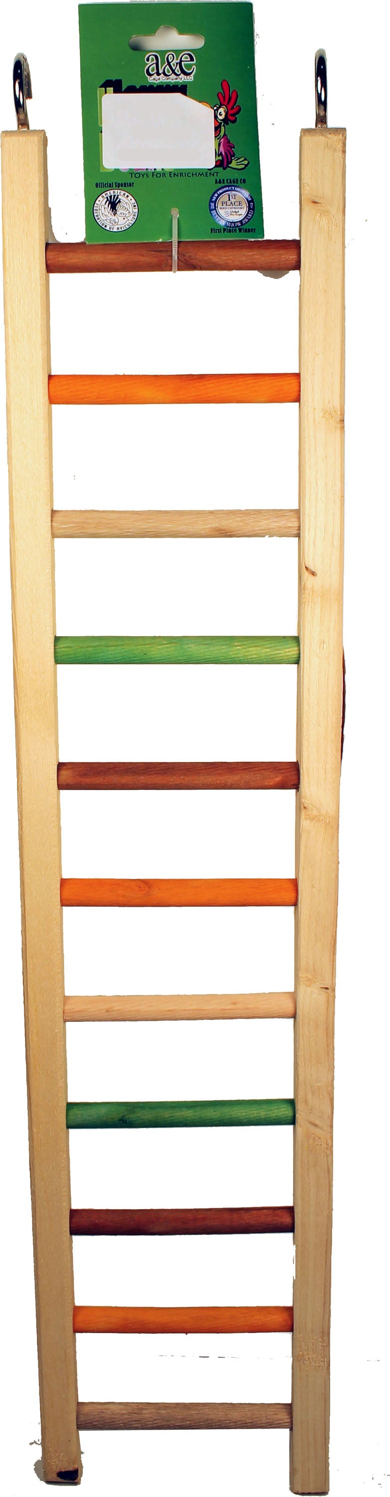 A&e Happy Beaks Wooden Hanging Ladder, 25.25x5.25x.75 in - Ladders