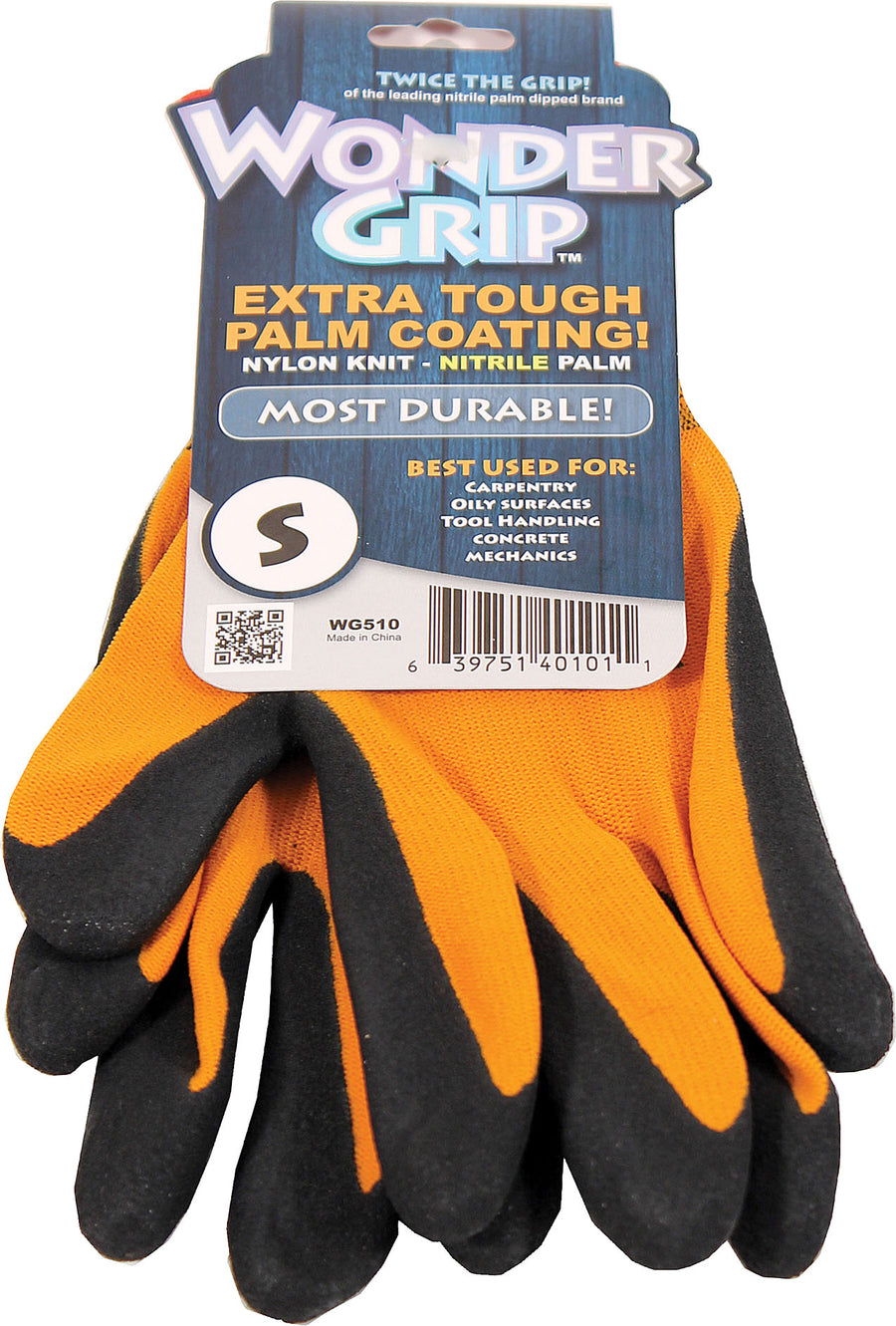 Bellingham Wonder Grip Extra Tough Gloves, Orange, SM - Coated