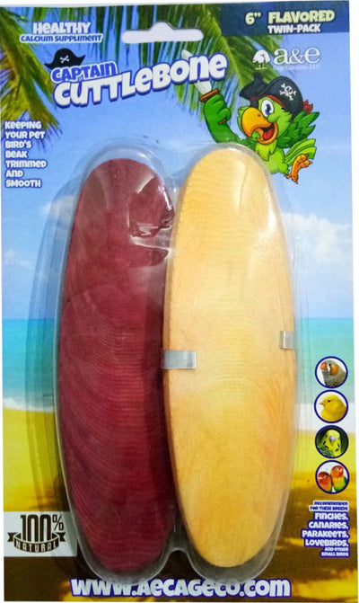 A&e Flavored Cuttlebone, 6 in-2 pk - Cuttlebones