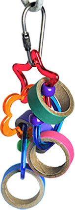 A&e Happy Beaks Keet Rings Bird Toy, 4x1x1 in - General