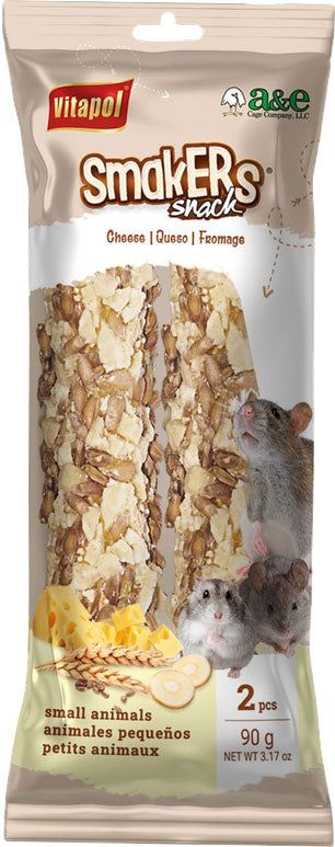 Vitapol Smakers Treat Stick Rodent, Cheese, 2 pk - Sticks