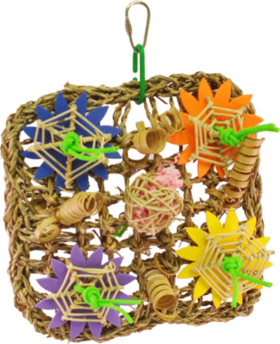 A&e Happy Beaks Deluxe Vine Mat Bird Toy, 7x7x3 in - General