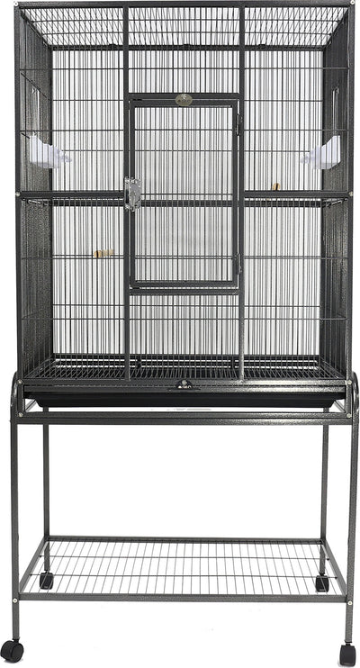 A&e Flight Bird Cage W/Stand, Black, 31x20 in - Cages