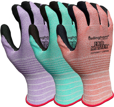 Bellingham Eco Master Gloves, Assorted, LG - Coated