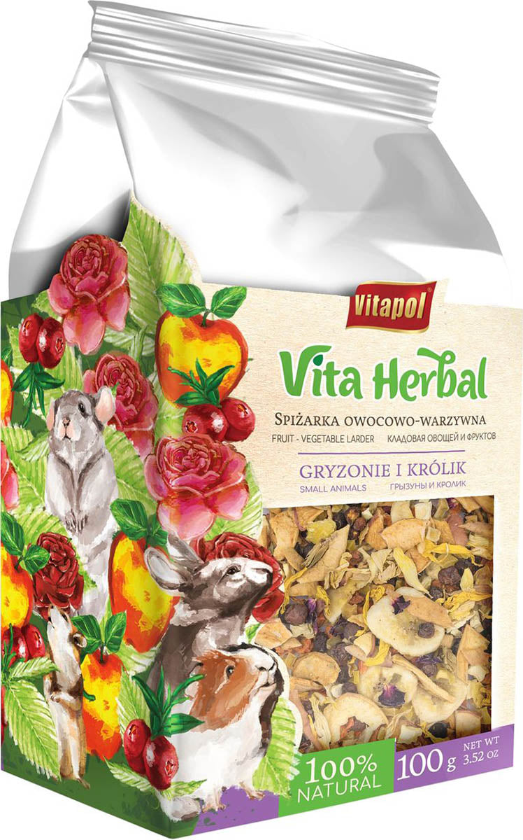 Vitapol Vita Herbal Fruit & Vegetable Mix, Natural, 100 gm - Edibles
