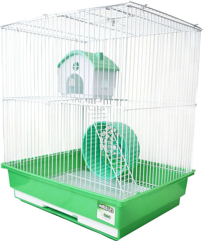 A&e Hamster/Gerbil Cage 2 Story W/House & Wheel Sp, 14x11x15 in - General Cage
