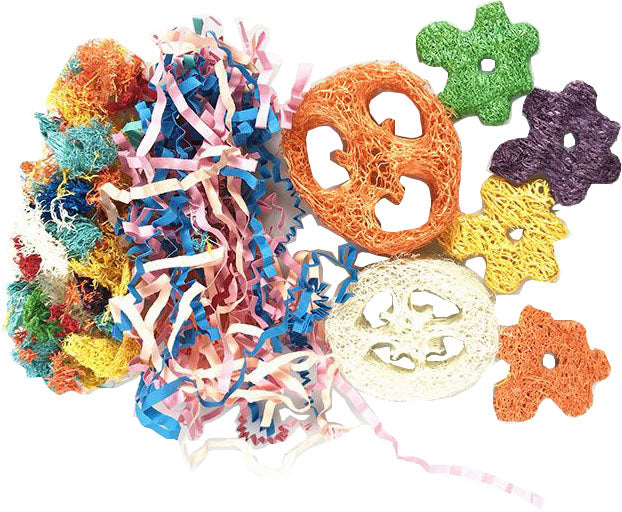 Nibbles Crinkle Loofah Delight Toy - Chews