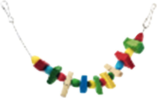 Nibbles Hanging Wood Chew with Treat Clips - Chews