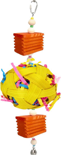 A&e Happy Beaks Party Ball Hanging Bird Toy - General