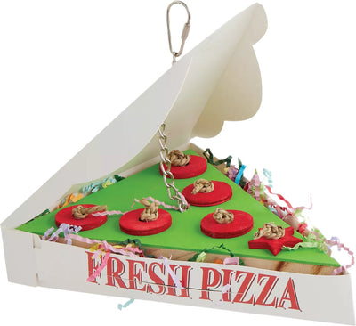 A&e Happy Beaks Pizza Takeout Bird Toy - General