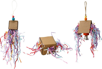 A&e Happy Beaks Crinkle Huts Bird Toy - General