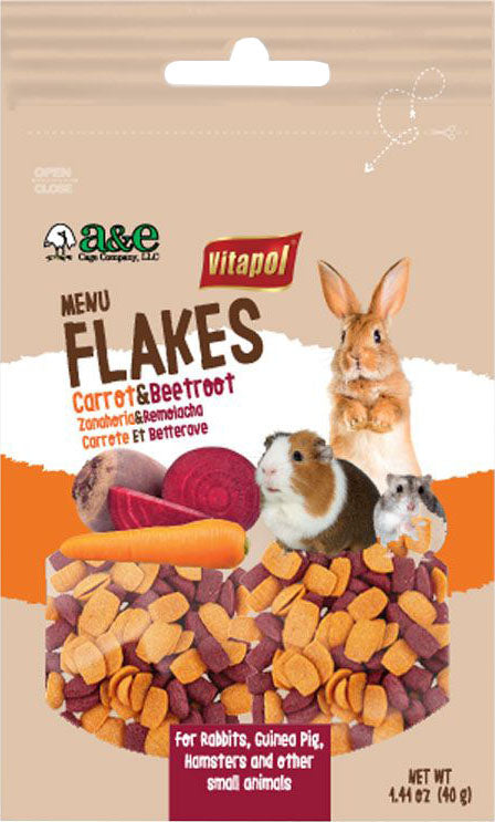 Vitapol Vegetable Flakes for Small Animals, Vegetable, 1.41 oz - Edibles