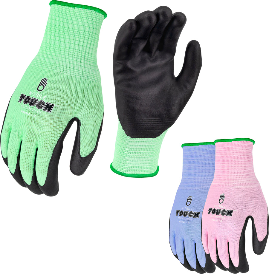 Bellingham Nitrile Touch Touchscreen Gloves, Assorted, LG - Coated