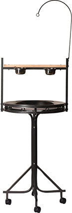 A&e Bird Play Stand, Black, 23x23 in - Cages