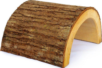 A&e Cage Natural Half Log Hideout Reptile, 5x5x3 in - Hideaways