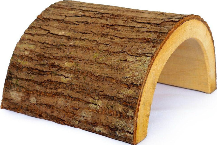 A&e Cage Natural Half Log Hideout Reptile, 5x5x3 in - Hideaways