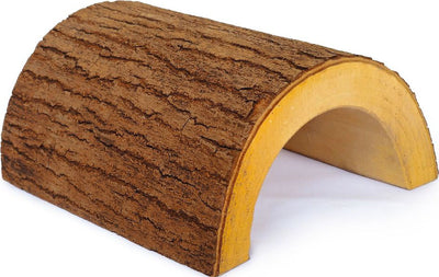 A&e Cage Natural Half Log Hideout Reptile, 7x7x4 in - Hideaways