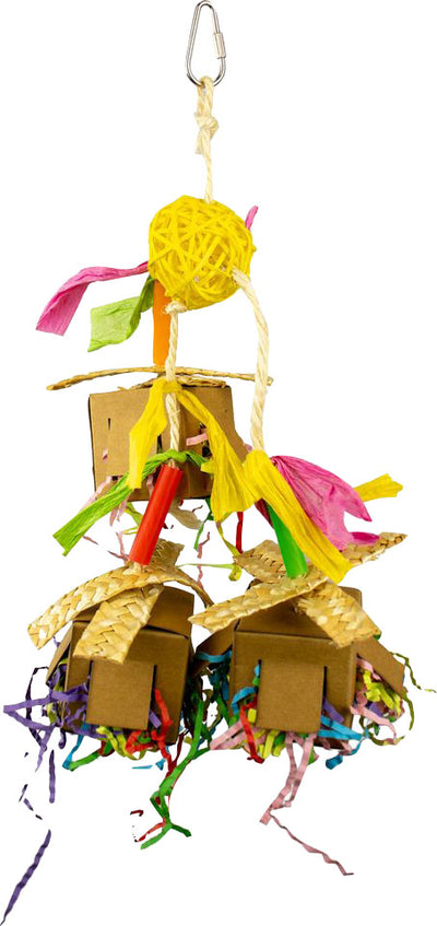 A&e Happy Beaks Confetti Crinkle Cubes Bird Toy - General