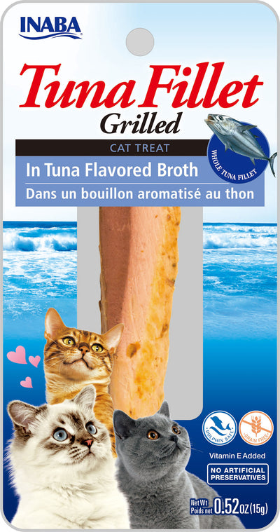 Inaba Tuna Fillet Grilled W/Flavored Broth, Tuna, .52 oz - Edibles