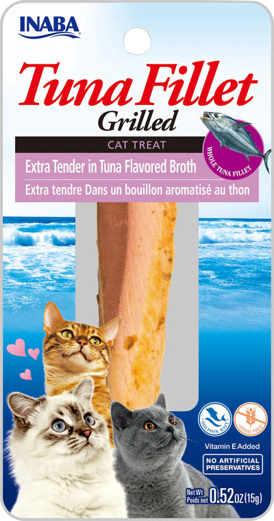 Inaba Tuna Fillet Grilled Xtender W/Flavored Broth, Tuna, .52 oz - Edibles