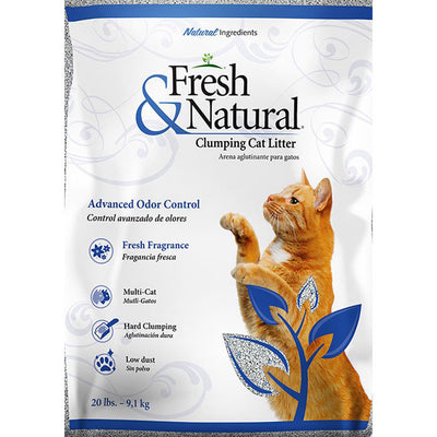 Fresh & Natural Unscented Clay Litter, 20 lb