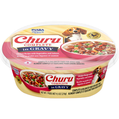 Inaba Churu Complete Gravy Dog Food, Chicken/Vegetable/Sweet Potato, 9.5 oz - Canned