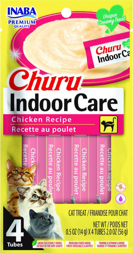 Inaba Churu Indoor Care for Cats, Chicken, 2 oz - Edibles