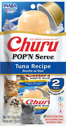 Inaba Churu Pop'n Serve Cat Treat, Tuna, 2.46 oz - Edibles