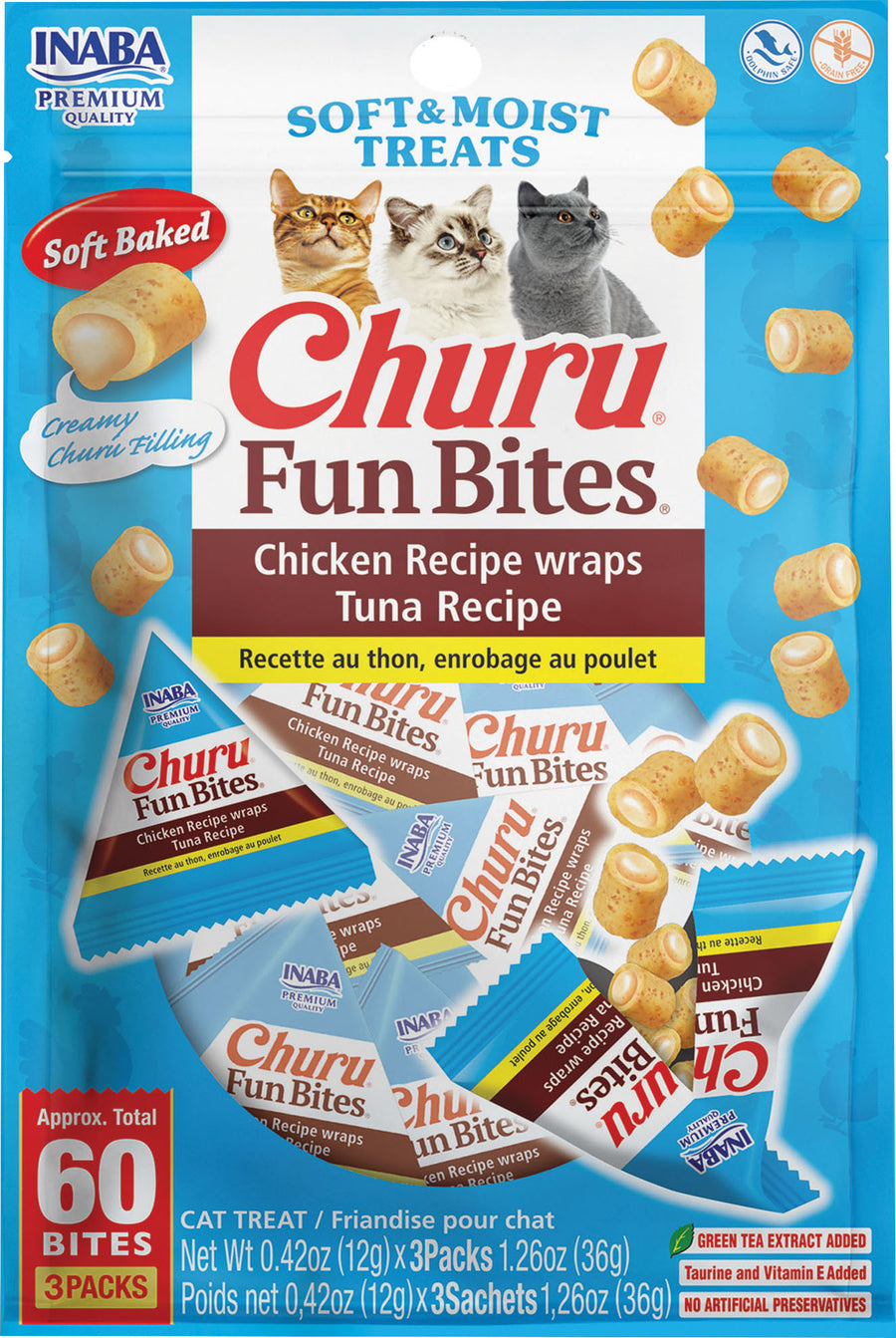 Inaba Churu Fun Bites for Cats, Tuna, 1.26 oz - Edibles