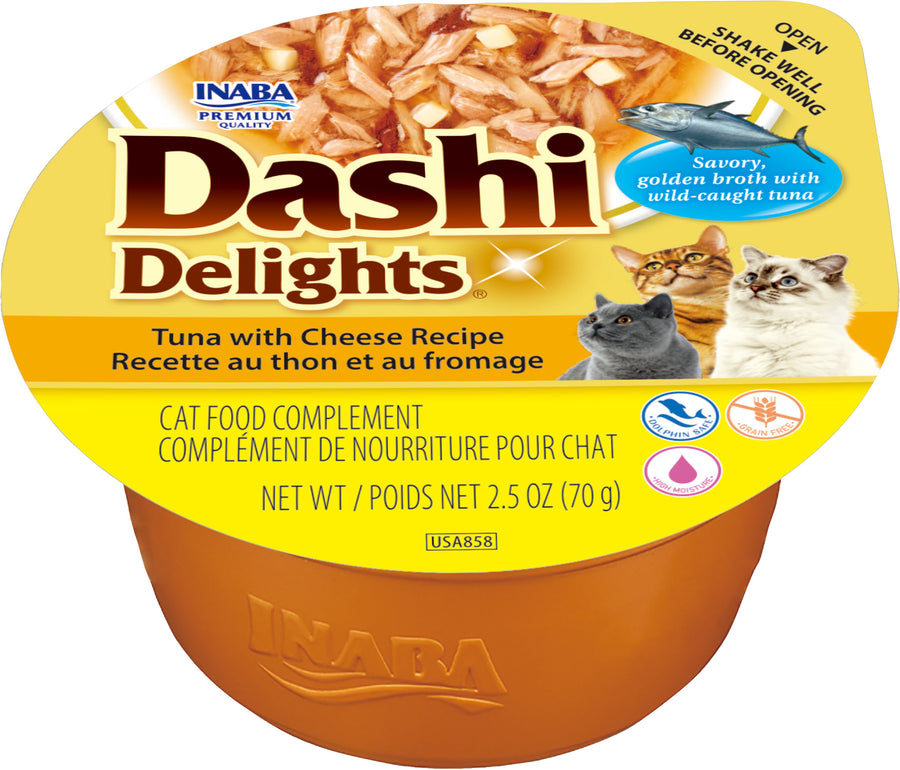 Inaba Dashi Delights Flakes in Broth, Tuna/Cheese, 2.5 oz - Edibles