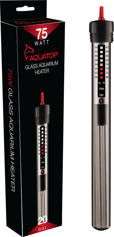 Aquatop Submersible Glass Heater, 75 Watt