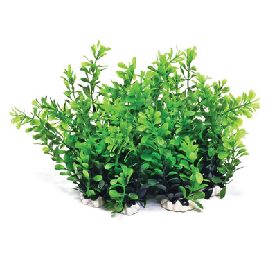 Aquatop Weighted Aquarium Plant Pack, Green, 6 in-12 pk - Plastic Plants