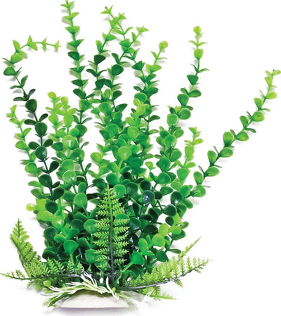 Aquatop Elodea-Like Weighted Aquarium Plant, Green, 6 in - Plastic Plants