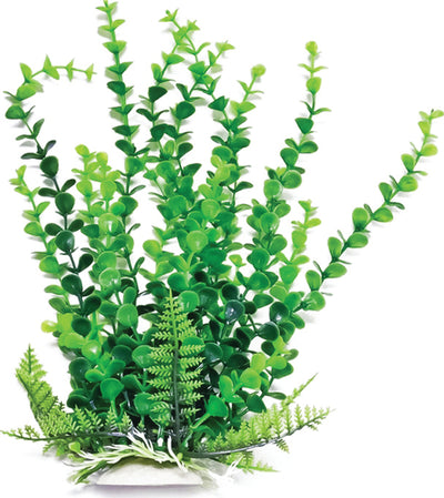 Aquatop Elodea-Like Weighted Aquarium Plant, Green, 16 in - Plastic Plants
