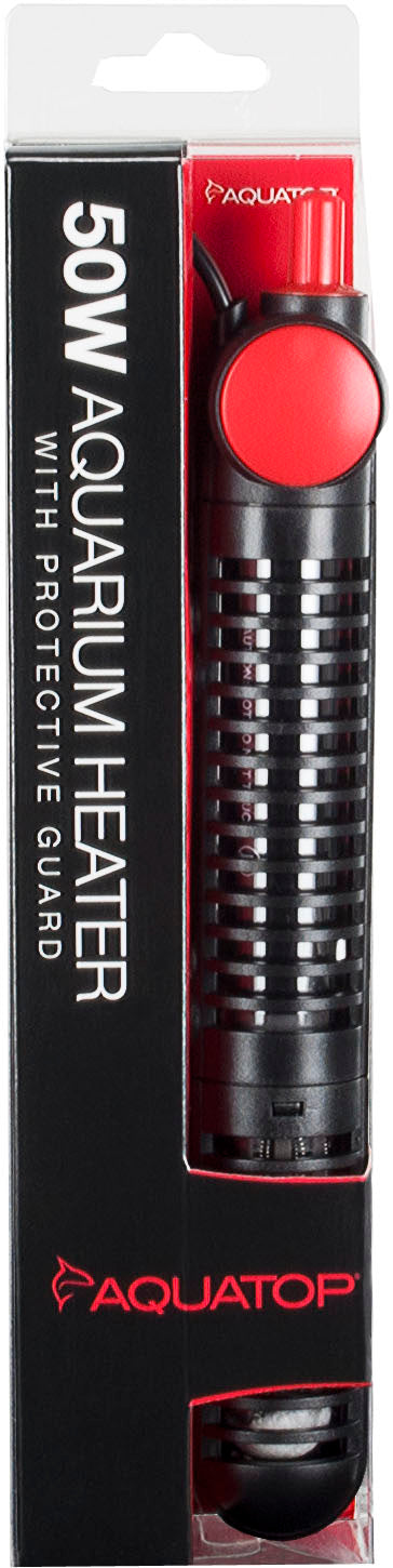Aquatop Premier Glass Heater W/Protective Guard, 50 Watt - Submersible
