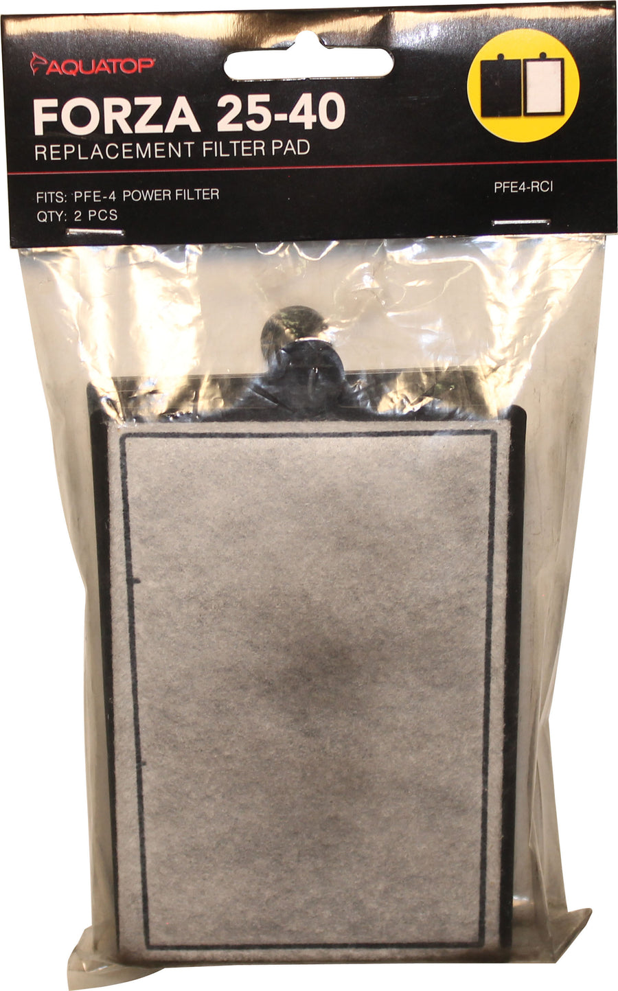 Aquatop Forza Filter Pad W/Activated Carbon, 25-40 gal-2 pk - Filter Inserts