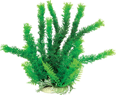 Aquatop Cabomba-Like Weighted Aquarium Plant, Green, 9 in - Plastic Plants