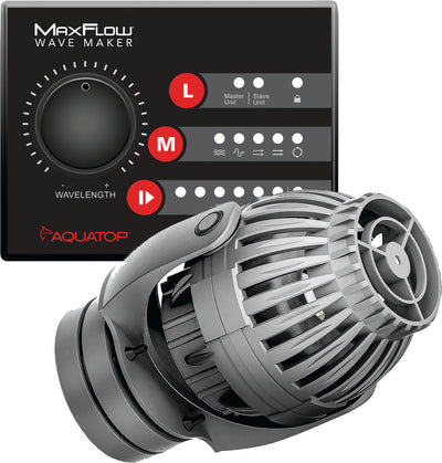 Aquatop Maxflow DC Wavemaker W/Controller, Black, 1057 Gph - Powerheads