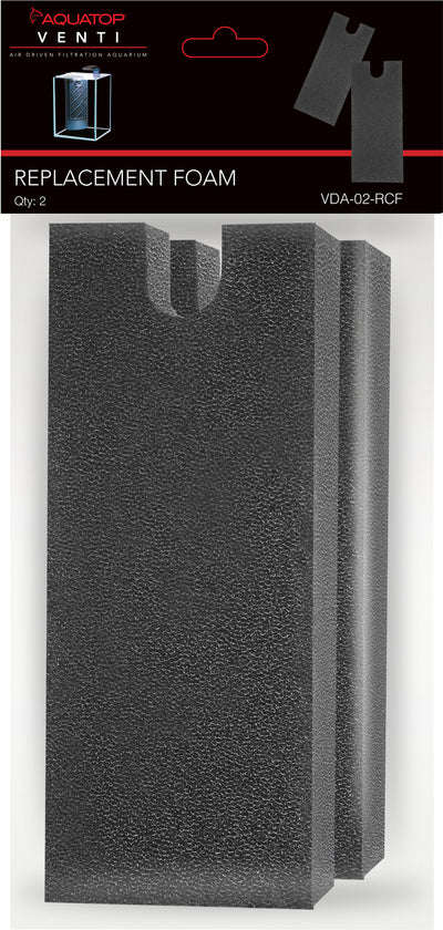 Aquatop Replacement Foam for Venti Desktop Aquarium, Regular, 2 pk - Filter Inserts